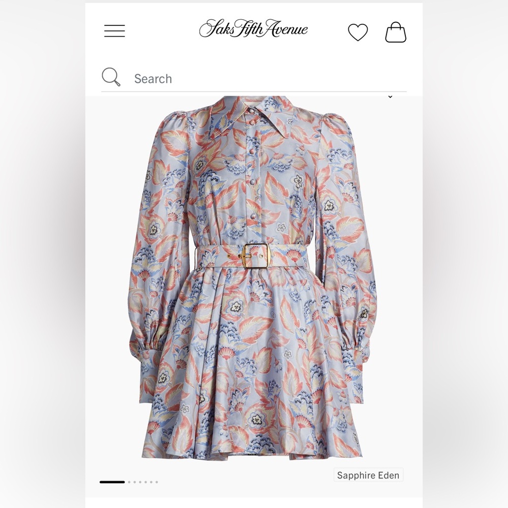 Zimmermann sapphire Eden belted dress